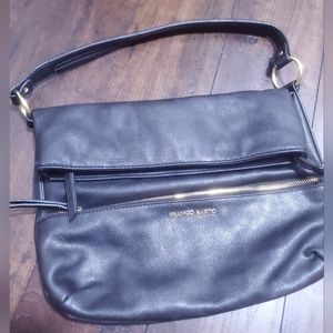EUC Franco Sarto Fold Over Black  Purse